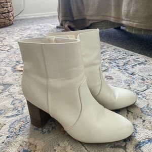 Old Navy White Ankle Boots